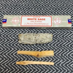 🏵 White Sage, Palo Santo & White Sage Incense Sticks